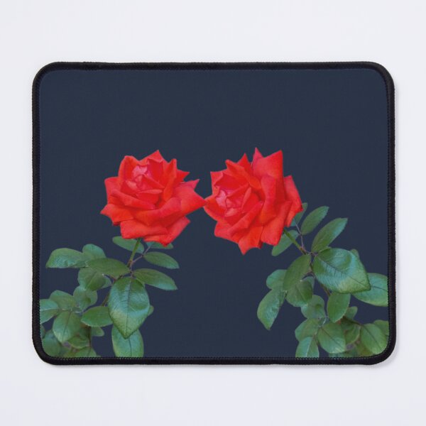 Item preview, Twin Red Roses Arch - Dual Stem Botanical Framing Design designed and sold by BalkanBloomArt.