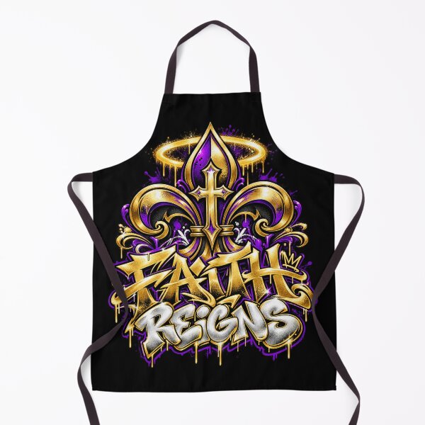 Item preview, Faith Reigns Fleur de Lis Christian Graffiti Streetwear Art designed and sold by mcruzpromo.