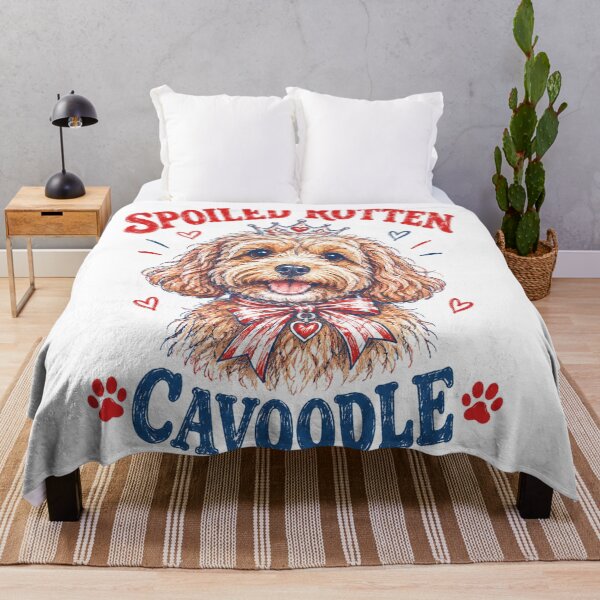 Item preview, Spoiled Rotten Cavoodle Princess Crown Puppy designed and sold by Yellowriversss.