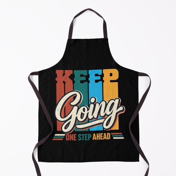 Item preview, Keep Going Quote, One Step Ahead Retro Motivational Quote designed and sold by graphic-genie.