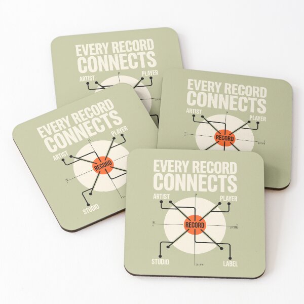Item preview, Every Record Connects Audiophile Vinyl Collector designed and sold by SplashTastic.