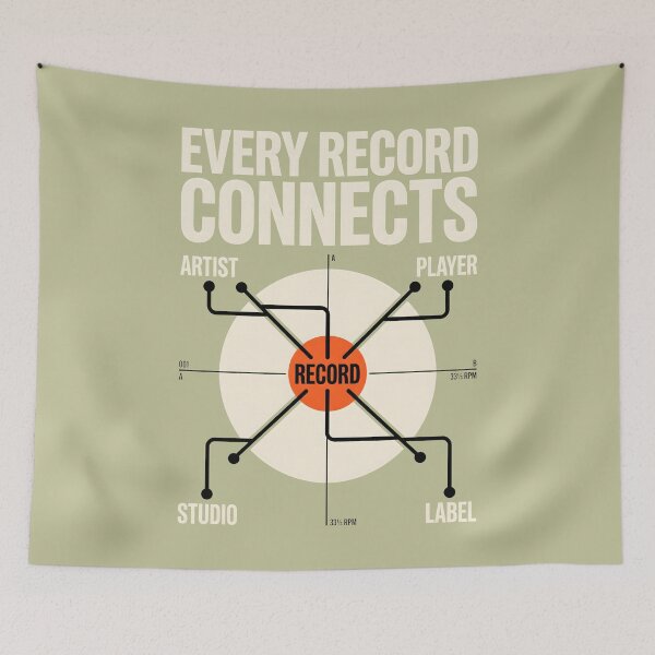 Item preview, Every Record Connects Audiophile Vinyl Collector designed and sold by SplashTastic.