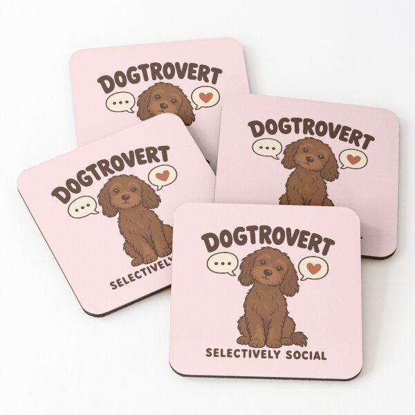 Item preview, Dogtrovert Selectively Social – Minimal Dog Humor for Introvert Dog Lovers Birthday Gift designed and sold by Im-Ara.