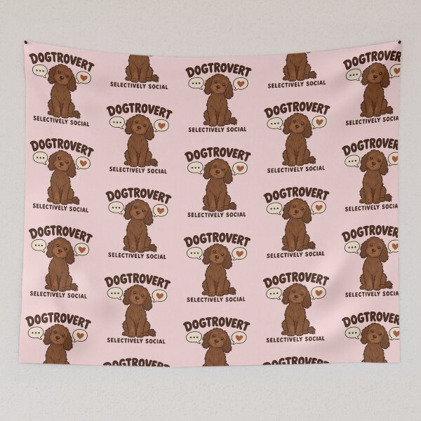 Item preview, Dogtrovert Selectively Social – Minimal Dog Humor for Introvert Dog Lovers Birthday Gift designed and sold by Im-Ara.