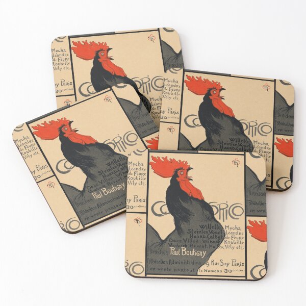 Item preview, Cocorico Magazine Rooster Steinlen 1899 designed and sold by artofuniverse.