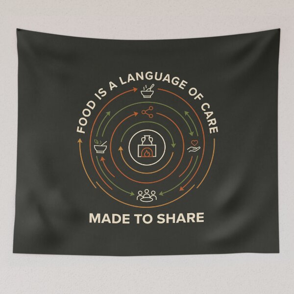Item preview, Food Is A Language Of Care Culinary Home Cook designed and sold by SplashTastic.