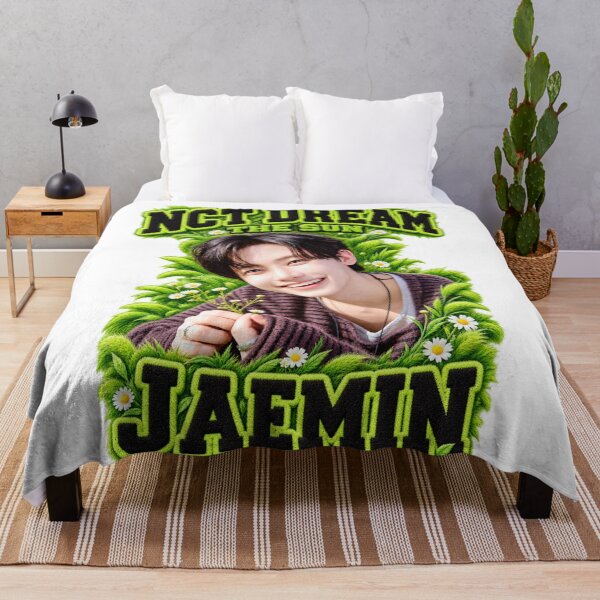 Item preview, Jaemin NCT DREAM Black Green Chenille Style designed and sold by Valeree Store.