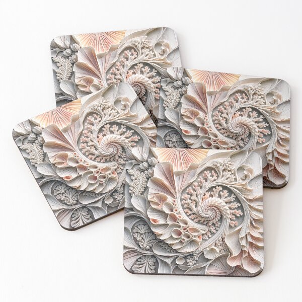 Item preview, Origami Coral Reef in Cream and Peach designed and sold by andreisky.
