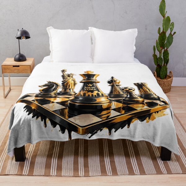Item preview, Gold Chess New York Design | Statue of Liberty NYC Skyline Chess Pieces designed and sold by HoMya.