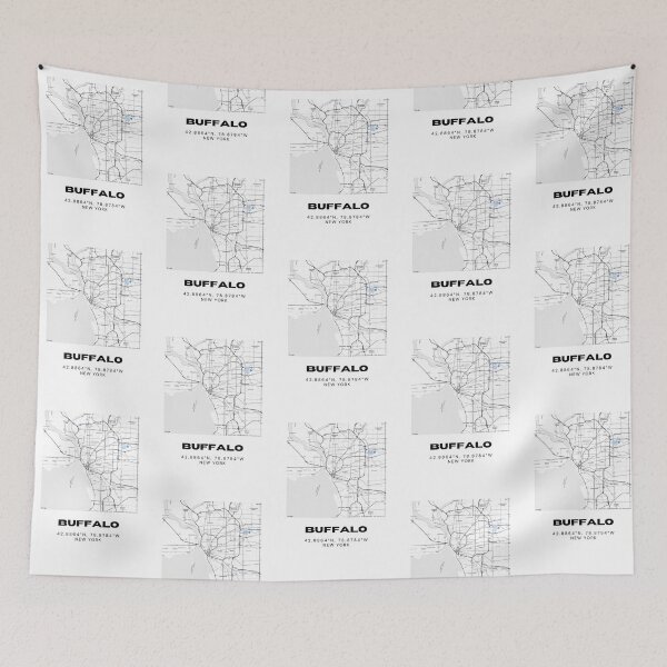 Item preview, Buffalo New York Map – Minimalist City Street Map Art designed and sold by RM-Journey.