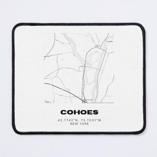 Item preview, Cohoes New York Map – Minimalist Capital Region City Map designed and sold by RM-Journey.
