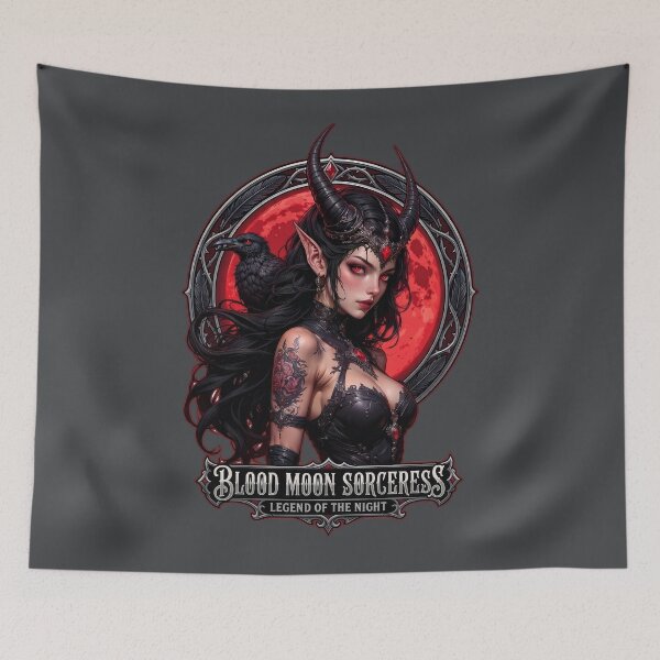 Item preview, Blood Moon Sorceress: Legend of the Night Dark Fantasy designed and sold by HexOne.