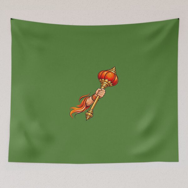 Item preview, Lord Hanuman Gada – Hindu Mythology Divine Mace Spiritual Art designed and sold by lexxclothing.