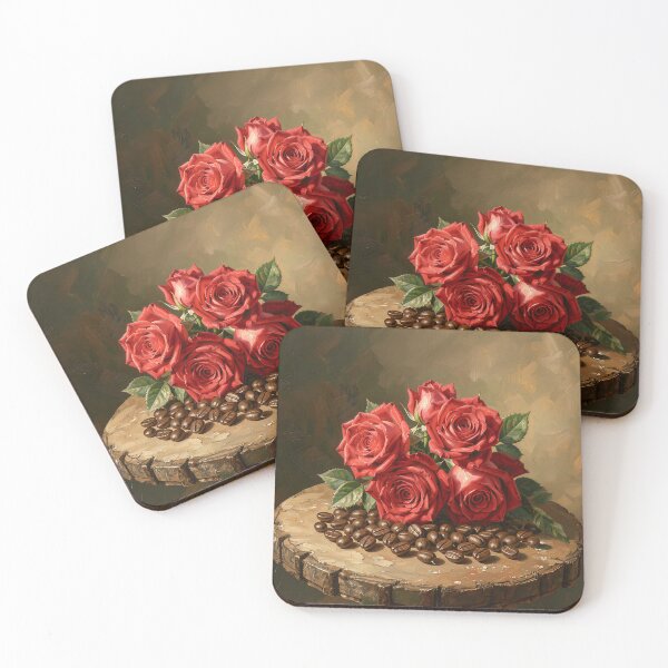 Item preview, Coffee Lover Romantic Floral Bouquet Pattern designed and sold by Marcu Ioachim.
