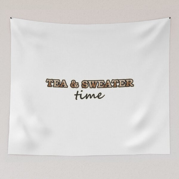 Item preview, Tea And Sweater Time Funny Cozy Shirt designed and sold by Alphakenon.
