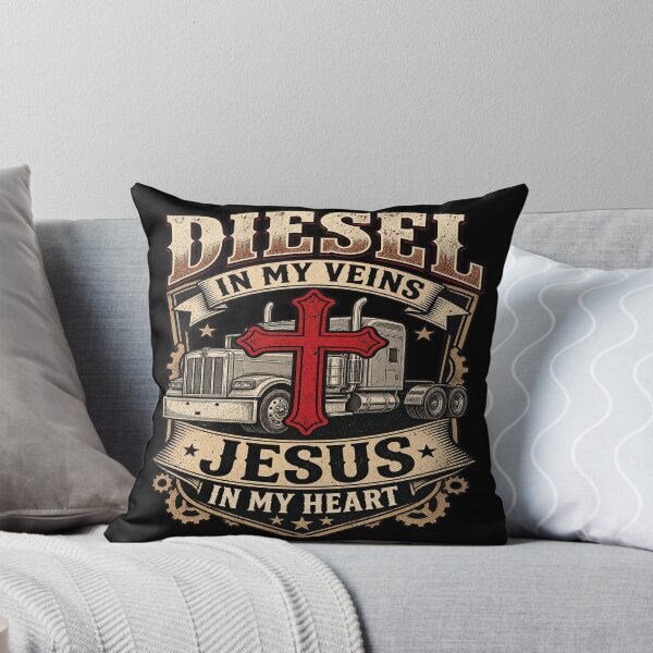 Item preview, Diesel in My Veins Jesus in My Heart Vintage Truck Emblem designed and sold by Nekoojimeo.