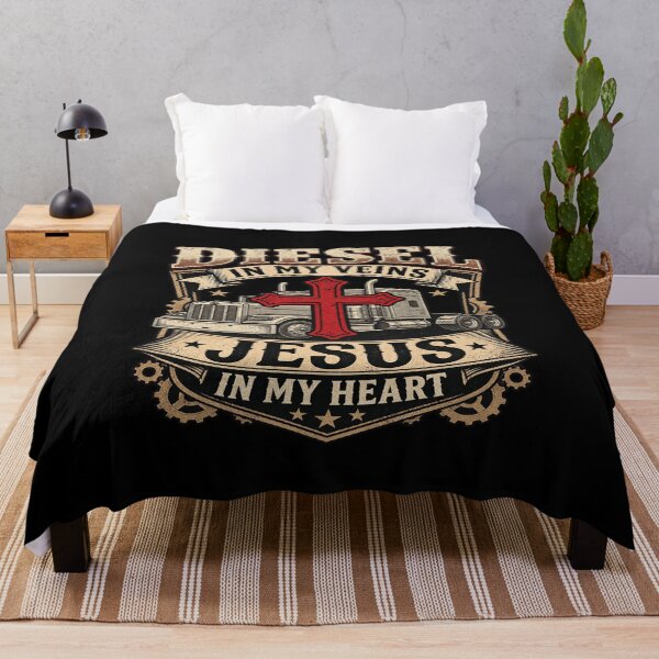 Item preview, Diesel in My Veins Jesus in My Heart Vintage Truck Emblem designed and sold by Nekoojimeo.