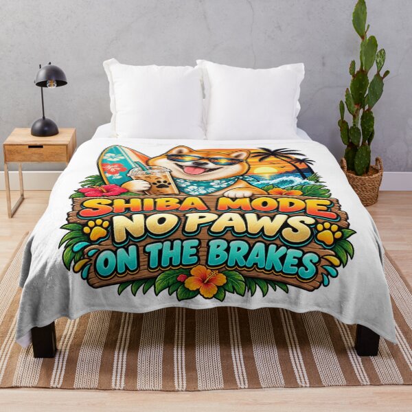 Item preview, Funny Shiba Inu Mode No Paws on the Brakes designed and sold by JezzasFunnyShirts .