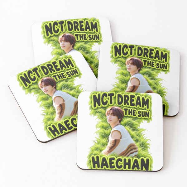 Item preview, NCT DREAM Haechan The Sun Green Sparkle Art designed and sold by Valeree Store.