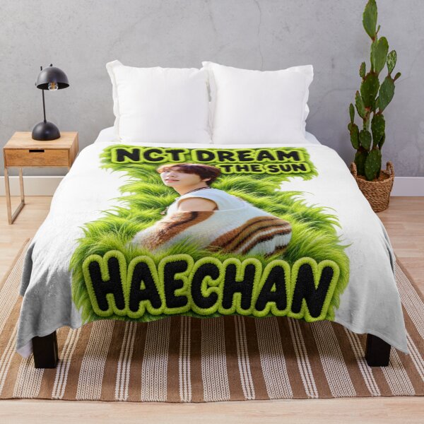 Item preview, NCT DREAM Haechan The Sun Green Sparkle Art designed and sold by Valeree Store.