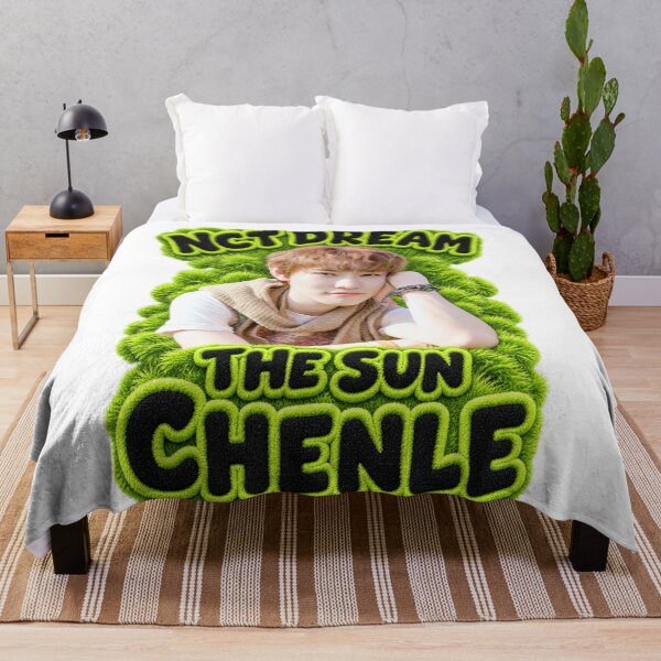 Item preview, NCT DREAM Chenle The Sun Lime Fuzzy Lettering designed and sold by Valeree Store.