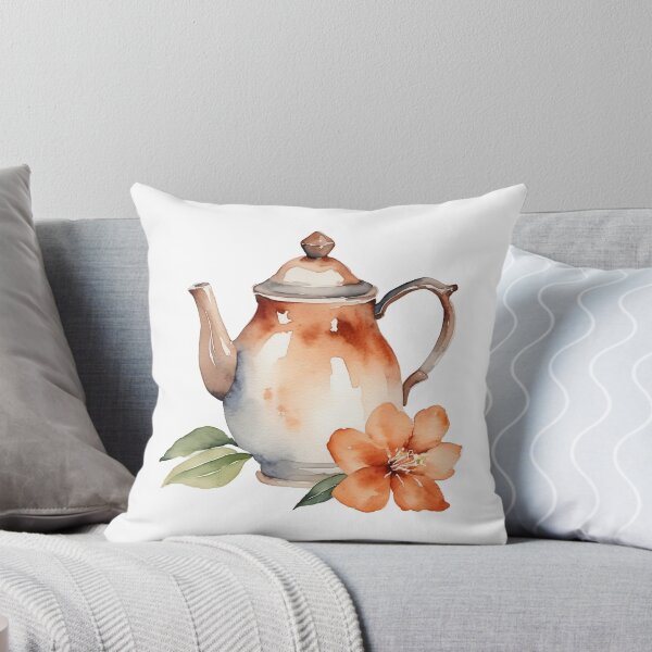 Item preview, Tea Pot - Soft Watercolor designed and sold by Hidamari's SHOP.