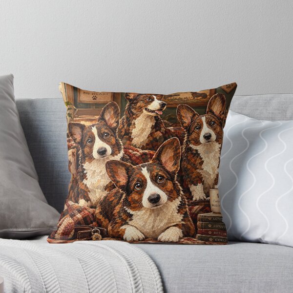 Item preview, Small Dogs Big Hearts Corgis Mosaic designed and sold by Wags & Tails.