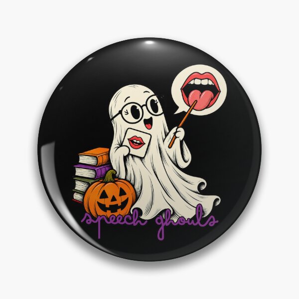 Item preview, Speech Ghouls Lips Flashcard Ghost designed and sold by GibasVisuals.