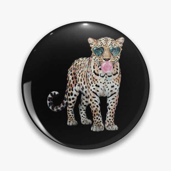 Item preview, Spotted Leopard Heart Shades Bubblegum Portrait designed and sold by Nekoojimeo.