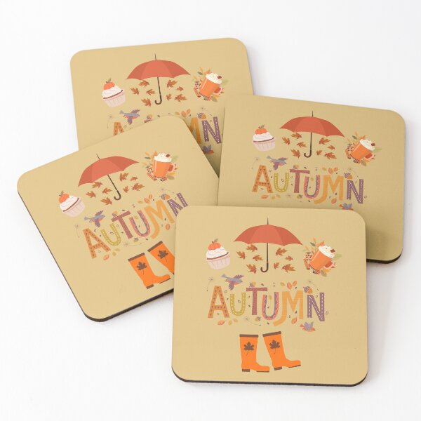 Item preview, Autumn Leaves And Rain Boots Illustration designed and sold by MKTreasures.