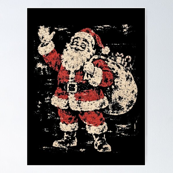 Item preview, Vintage Christmas  Retro Santa designed and sold by hargisnamocho.