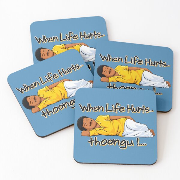 Item preview, Vadivelu Thoongu Meme – When Life Hurts Tamil Comedy Meme Art designed and sold by lexxclothing.