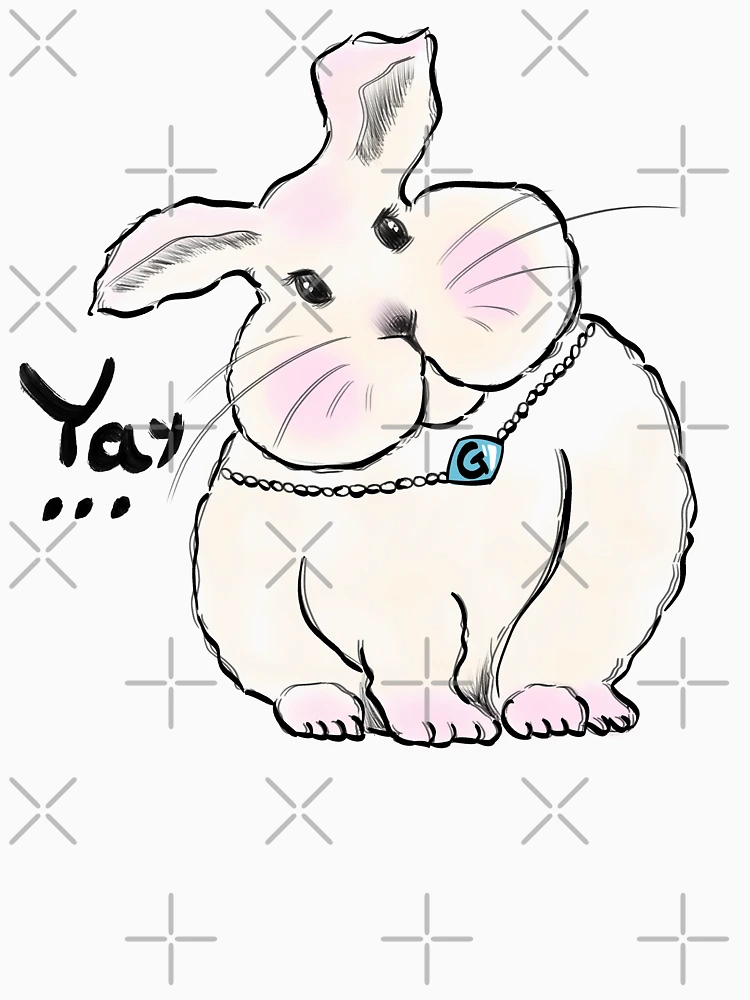Thumbnail 6 of 6, Pullover Hoodie, The Rude Rabbit designed and sold by Nalakoko.