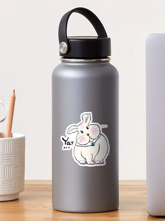 Thumbnail 1 of 3, Sticker, The Rude Rabbit designed and sold by Nalakoko.