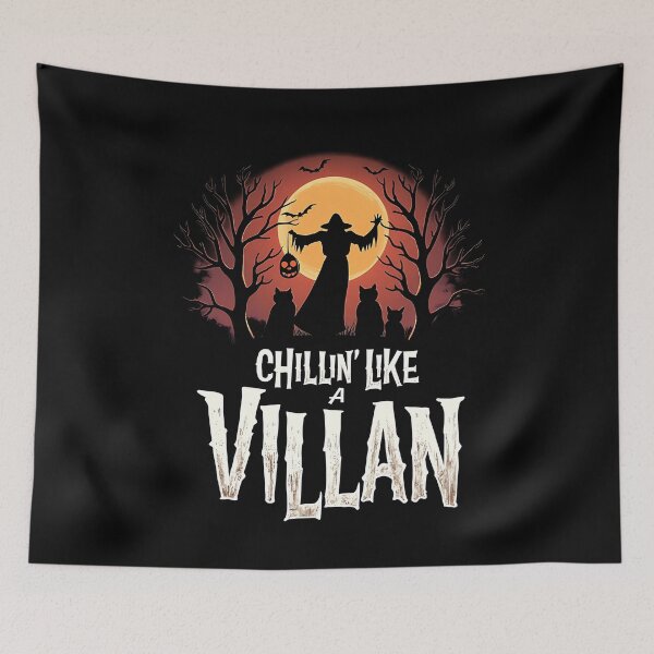 Item preview, Chillin Like A Villain Funny Halloween Witch designed and sold by Say It With Ink.