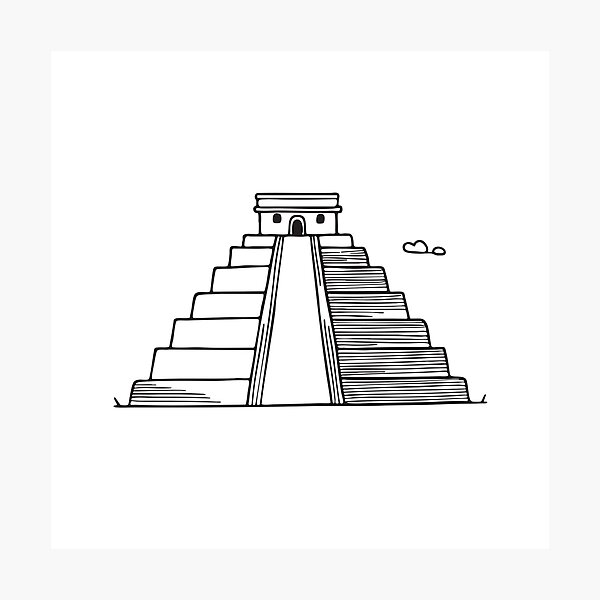 Item preview, A ziggurat next to a staircase leading to the upper level designed and sold by rasagamastore.