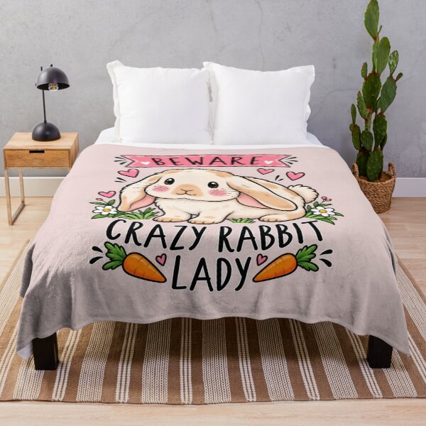 Item preview, Funny Crazy Rabbit Lady | Cute Bunny Lover Idea designed and sold by Aesthetic-Avenue.
