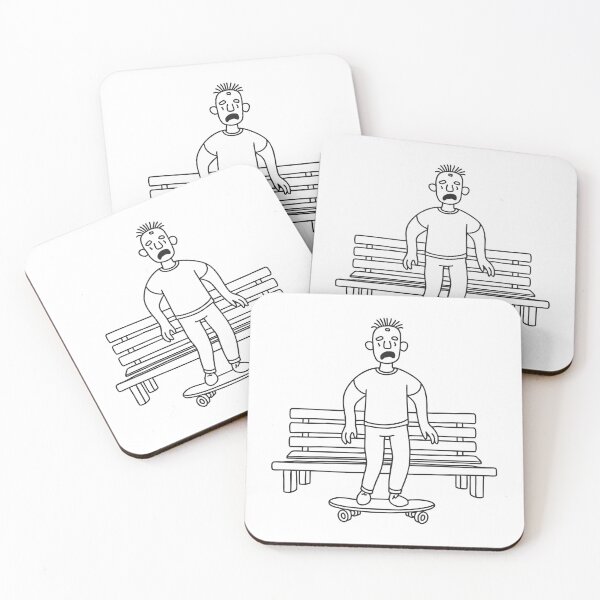 Item preview, A zombie riding a skateboard near a bench designed and sold by rasagamastore.