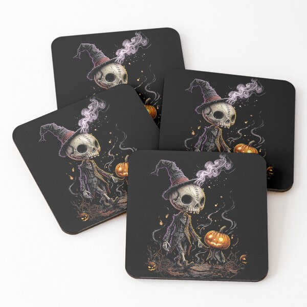 Item preview, Creepy Cute Halloween Skeleton & Pumpkin Child – Dark Gothic Spooky Graphic designed and sold by HexOne.