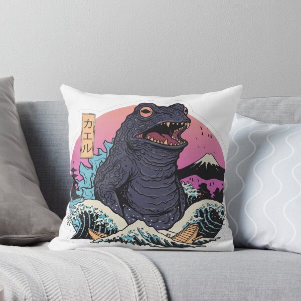 Item preview, Japanese Ukiyo-e Giant Frog Monster Kaiju Vintage Art Sticker designed and sold by ORI.