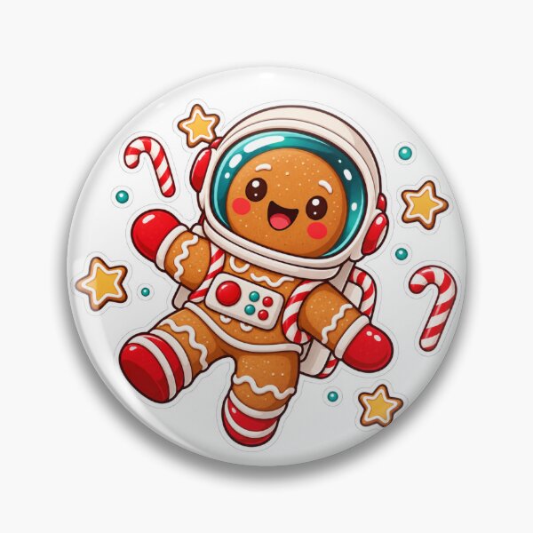Item preview, Kawaii Gingerbread Astronaut Sticker designed and sold by PriyankaSonara.
