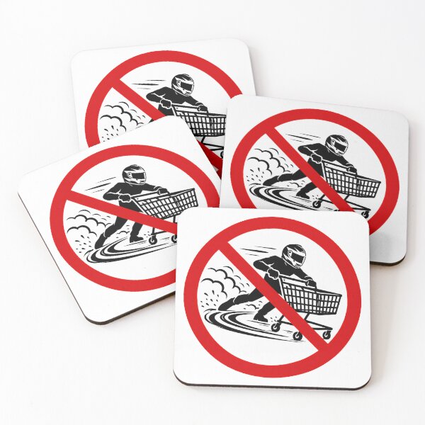 Item preview, No Shopping Cart Drifting Funny Sign designed and sold by MonkiFlipp.
