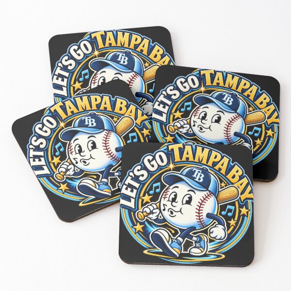 Item preview, Rays Tampa Bay Retro – Let's Go Tampa Bay Vintage Baseball Mascot designed and sold by Artify Works.