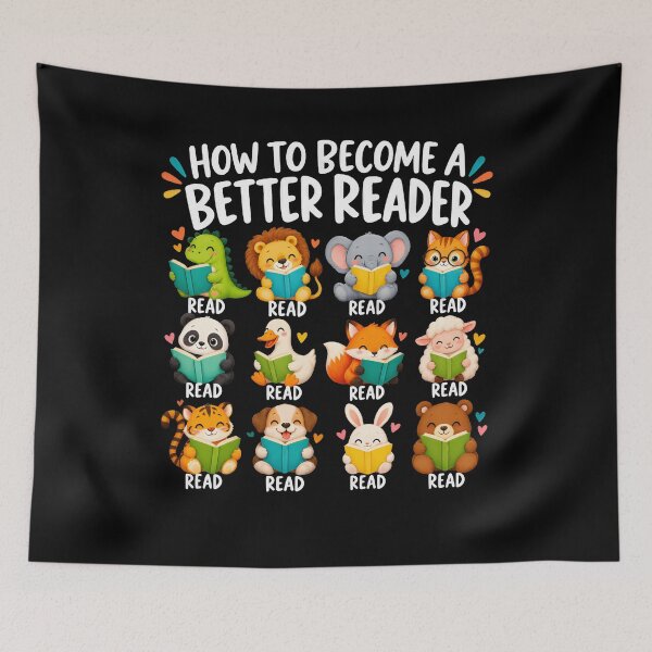 Item preview, No Such Thing As Too Many Books Cute Reading Animals designed and sold by Reswopkiser.