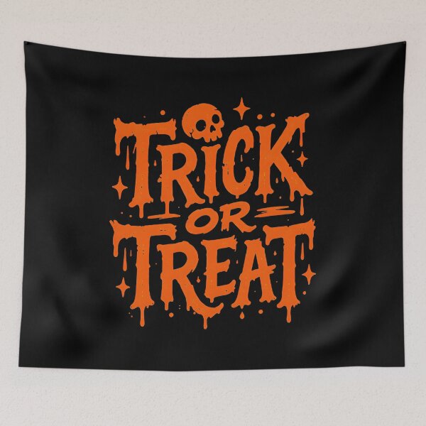 Item preview, Spooky Dripping Trick Or Treat Skull Halloween designed and sold by OlyvieArt.