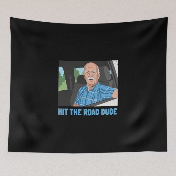 Item preview, Hit the Road Dude - Old Man Pickup Truck State Property Fishermen Lock Em Up designed and sold by loves789.