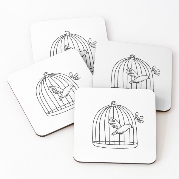 Item preview, A bird flutters through the zoo beside a cage designed and sold by rasagamastore.