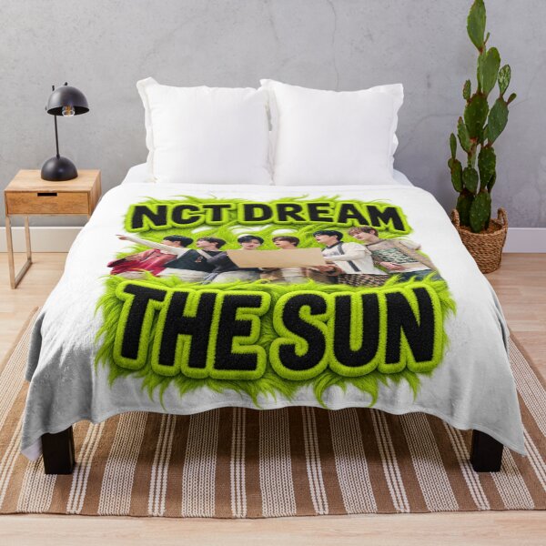 Item preview, NCT DREAM The Sun Neon Lime Retro Pop Group Design designed and sold by Valeree Store.