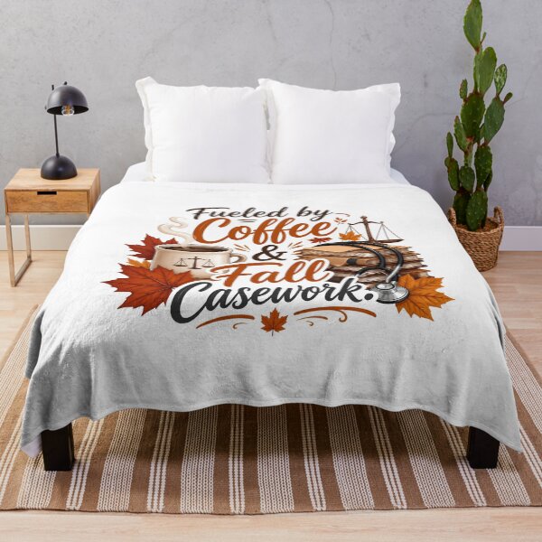 Item preview, Fueled by Coffee and Fall Casework – Funny Legal Nurse Autumn Gift designed and sold by CuteDesignables.