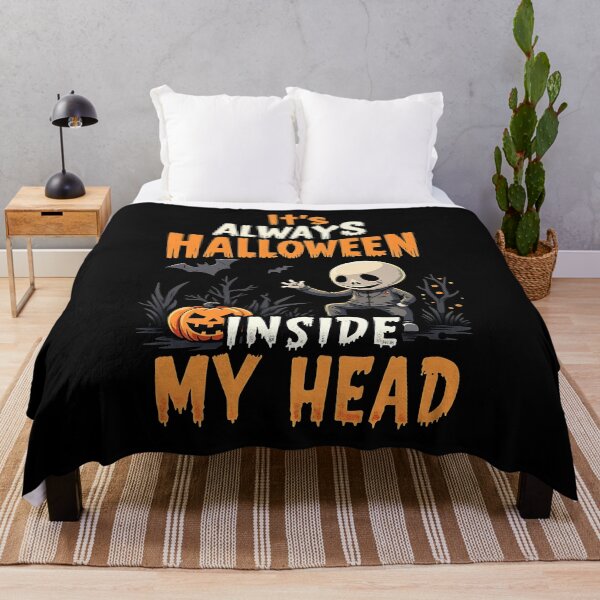 Item preview, It's Always Halloween Inside My Head Spooky Gift designed and sold by Say It With Ink.